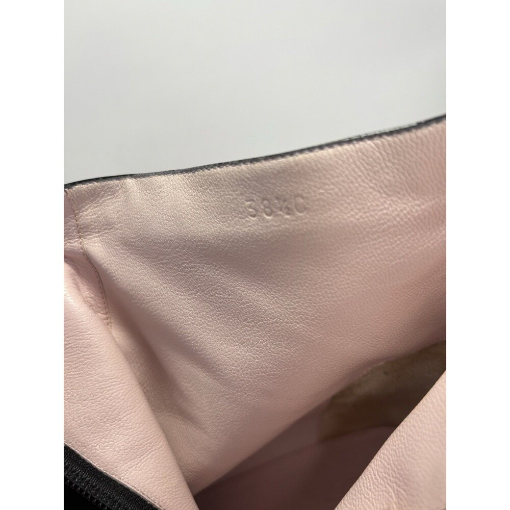 Celine Black Suede Ankle Boots w/ Patent Leather Details Y2K Sz EU 38.5C 8.5 - Picture 11 of 12